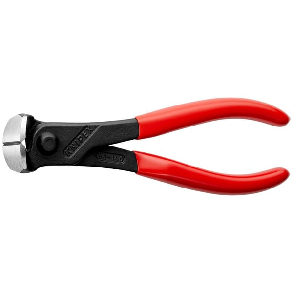 Knipex 68 01 160, Päätyleikkuripihdit, 2,5 cm, Terästä, Muovi, Punainen, 53 mm