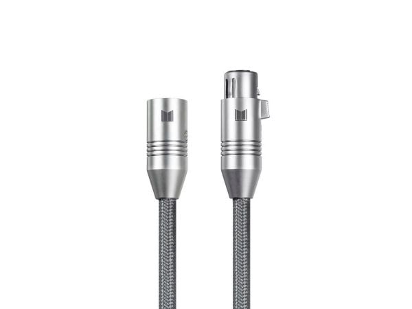 Monoprice 33838, XLR, Hankjønn, XLR, Hunkjønn, 2 m, Grå