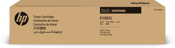 Samsung CLT-K5082L alkuperäinen riittoisa musta värikasetti, 5000 sivua, Musta, 1 kpl