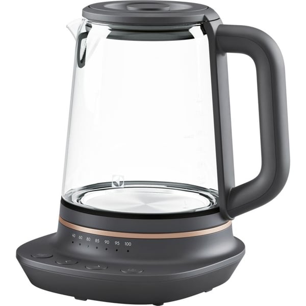 Electrolux E7GK1-8BP vedenkeitin 2000 W 1,7 l säädettävä lämpötila, musta/kupari