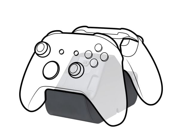 Bigben Interactive XBXDUALCHARGER, Xbox Series S, Xbox Series X, Ladestativ, Svart, Microsoft, USB, 122 mm