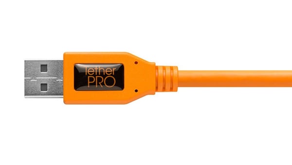 Tether Tools CUCRT02-ORG, 0,5 m, USB A, USB C, USB 3.2 Gen 1 (3.1 Gen 1), 5 Gbit/s, Orange