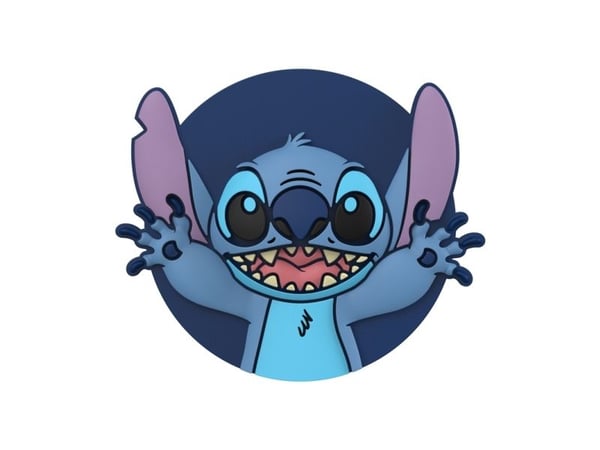 PopSockets PopOut Stitch, Grep, Svart, Blå, Rød, Fiolett, Universell, 1 stykker, 38,8 mm, 38,8 mm