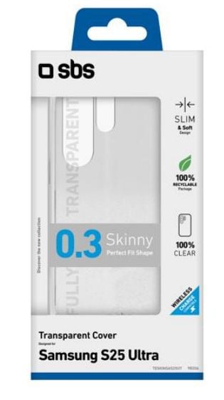 SBS TESKINSAS25UT, Omslag, Samsung, Galaxy S25 Ultra, 17,3 cm (6.8"), Transparent