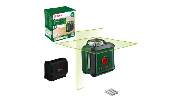 Bosch UniversalLevel 360, 24 m, 0,4 mm/m, 4°, 4 s, Horisontell / Vertikal, Grön