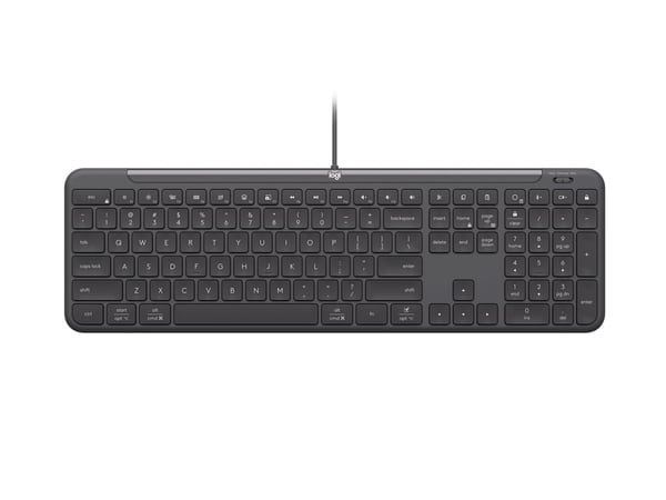 Logitech K620 langallinen näppäimistö yrityksille USB-C, Nordic-613, grafiitti