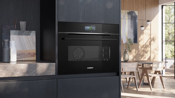 Siemens iQ700 CS736G1B1 höyryuuni 47 l A+ 56 cm integroitava, musta lasi