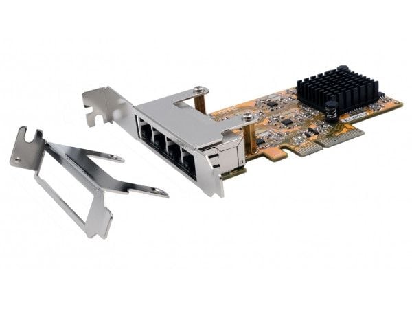 EXSYS EX-6074-3, Intern, Koblet med ledninger (ikke trådløs), PCI Express, Ethernet, 1000 Mbit/s, Grå
