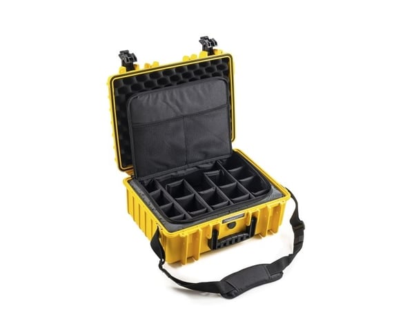 B&W Cases PP.221.TEX, Hård veske, Gult, Polypropylen (PP), Monokromatisk, 21,1 l, -30 - 80 °C