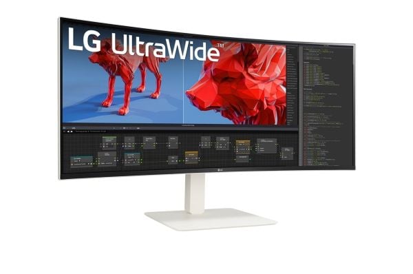LG 38BR85QC-W skjerm 38" 3840 x 1600 IPS, hvit