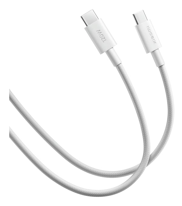 Xiaomi BHR087AGL USB-C til USB-C-kabel 6 A 2 m USB 2.0 flettet, hvit