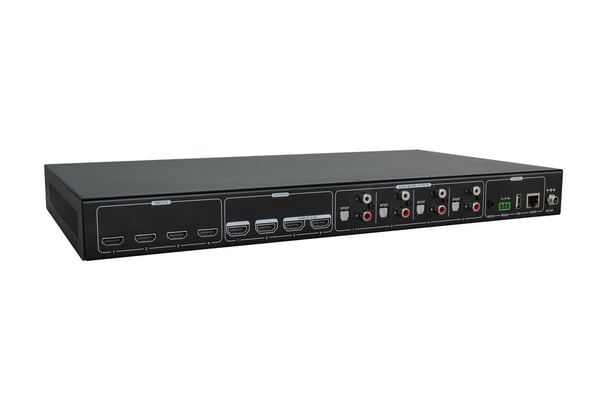 VivoLink 4x4 Matrix switcher - Video/audio switch - rackmonterbar