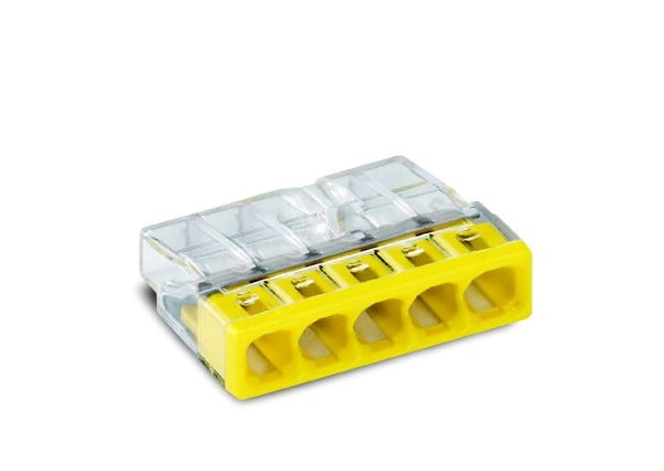 WAGO 5 x 0,5 - 2,5 mm² transp/gelb 100 pcs