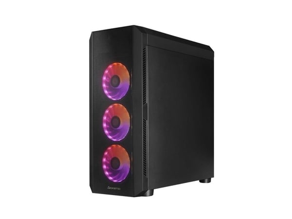 Chieftec SCORPION 4 - Tower - ATX - genomskinlig sidopanel (härdat glas) - ingen strömförsörjning (ATX) - svart - USB/ljud