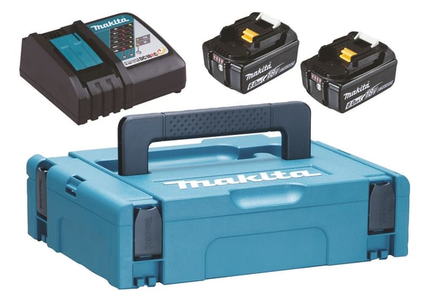 Makita LXT 18 V 198116-4 batteri- och laddarsats 6 Ah, 2-pack BL1860B