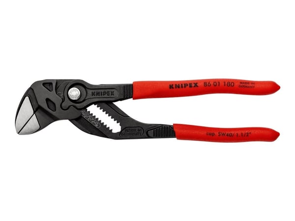 Knipex 86 01 180, 1,2 cm, 4 cm, Muovi, Punainen, 43 mm, 180 mm