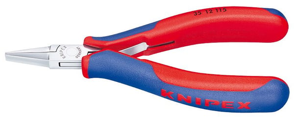 Knipex 35 12 115, Kärkipihdit, 4 mm, 2,25 cm, Terästä, Sininen, Punainen, 11,5 cm