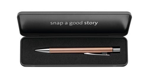 Pelikan Kugelschreiber Snap Metalic K10 Kupfer im Etui, Klips, Uttrykkbar kulepenn med hengefeste, Blå, 1 stykker, Medium