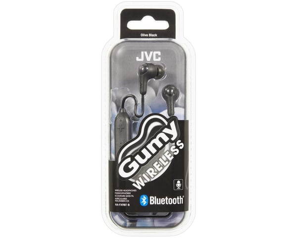 JVC HA-FX9BT Gumy - Ørepropper med mikrofon - i øret - Bluetooth - trådløs - svart