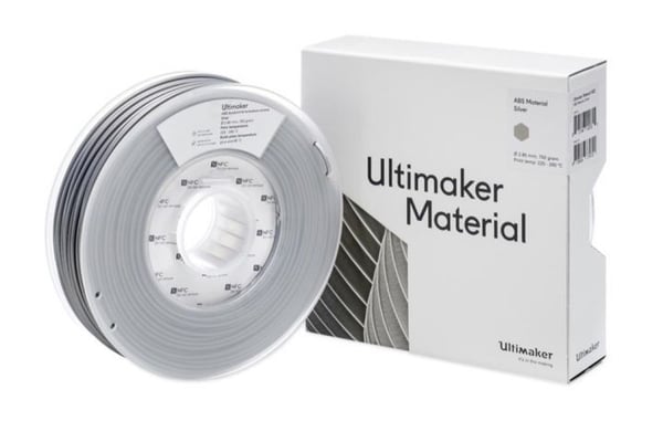 Ultimaker ABS - M2560 Silver 750 - 206127 Ultimaker Filament ABS-plast 2,85 mm 750 g Sølv 1 stk