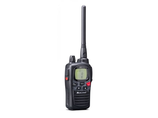 Midland G9 Pro, Professional mobile radio (PMR), 101 channels, 446.00625 - 446.19375 MHz, LCD, AA, Nickel-Metal Hydride (NiMH)