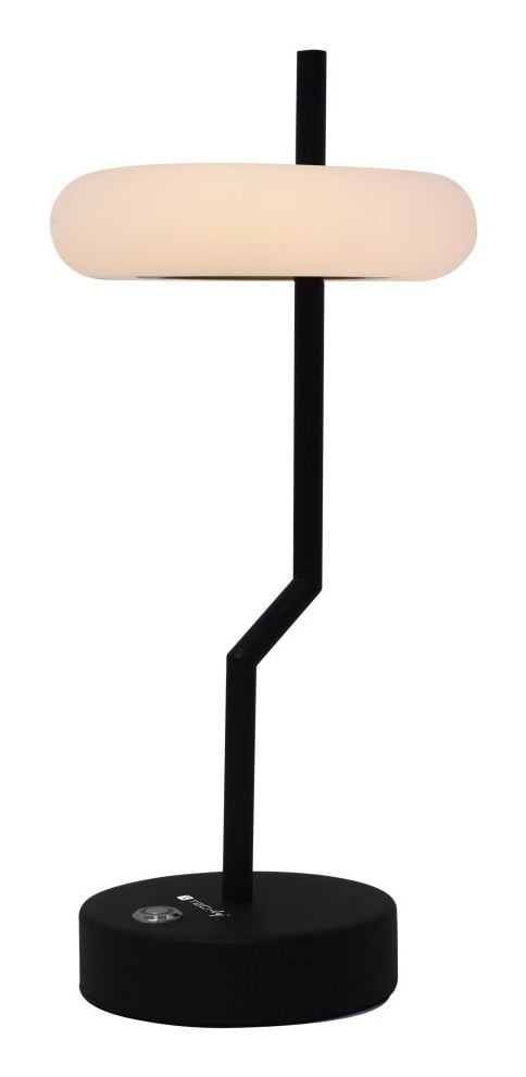 Techly I-LAMP-TABLE2, Svart, Hvit, Akrylonitril-butadien-styren (ABS), Strykejern, Soverom, Café au lait, Spise rom, Hotell, Stue, Restaurant, Desi...