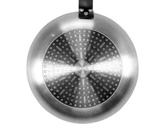 Yato YG-00160, Rund, All-bruk panne, Sort, Rustfritt stål, Teflon Platinum Plus, 250 °C, Aluminium