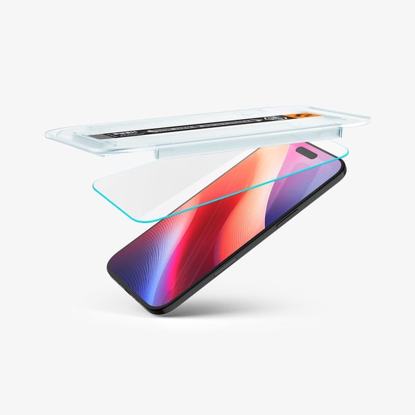 Spigen Glas.tR EZ Fit, Apple, iPhone Air, Dammresistent, Reptålig, Transparent, 2 styck