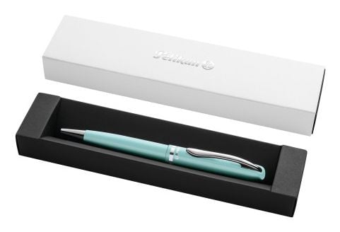 Pelikan Jazz Pastel K36, Klips, Kulepenn som åpnes og lukkes ved vridning, Blå, 1 stykker, Medium
