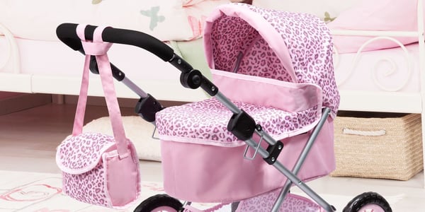 Bayer Trendy rosa barnevogn til dukke 13002AA