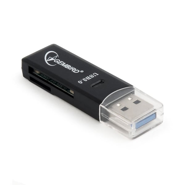 Gembird UHB-CR3-01 - Kortleser (microSD, SD, microSDHC, microSDXC, MMC, RS-MMC, SDHC, SDXC, TransFlash) - USB 3.0