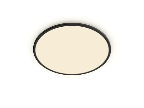 Philips Superslim CL550 - Vägg-/taklampa - LED - 22 W - 2700 K - rund - svart - 43cm