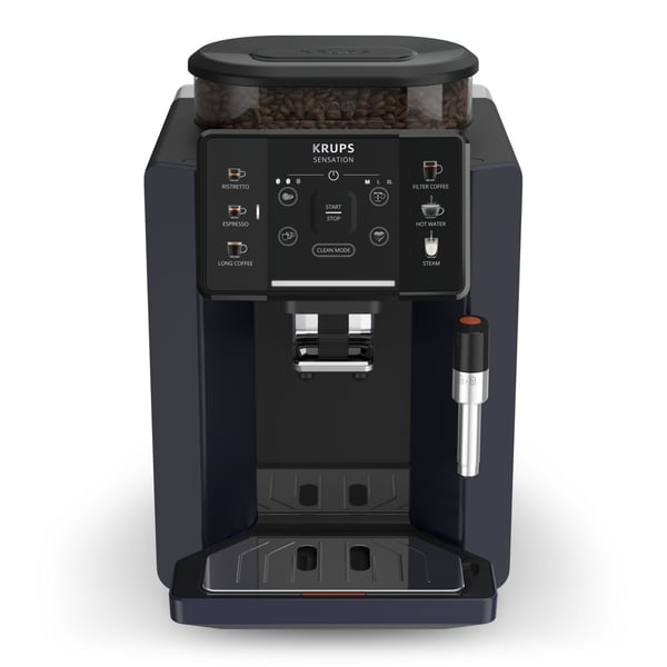 Krups Sensation C50 EA910B, Espressokone, 1,7 L, Kahvipavut, Sisäänrakennettu jauhin, 1450 W, Musta, Mustikka