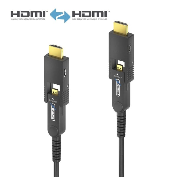 PureLink FiberX Series - Premium High Speed - HDMI-kabel - HDMI hann avtakbar HDMI A-kontakt til HDMI hann avtakbar HDMI A-kontakt - 40 m - skjerme...