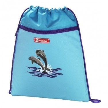 Step by Step TOUCH 2 "Happy Dolphins", Pencil case,Pencil pouch,School bag,Sport bag, Gutt/Jente, Ungdomsskole, Ryggsekk, 21 l, Forlomme, Sidelomme