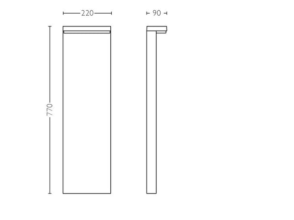 Philips Bustan stolplampa 3,8 W, Väggbelysning för utomhusbruk, Antracit, Metall, IP44, Terass, Trädgård, I