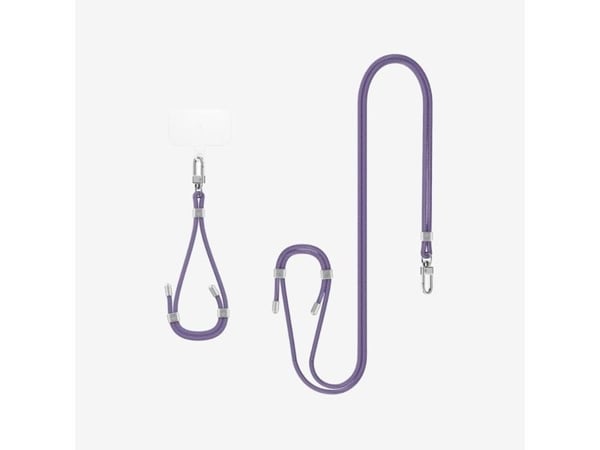 Spigen Cross Body Strap 2 Set, Hihna, Purppura, Kangas, Metalli, Universaali, 2 kpl