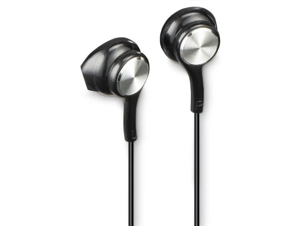 Hama Ocean II, Langallinen, Puhelut/Musiikki, 20 - 20000 Hz, 14,3 g, Kuulokkeet, musta, Hopea