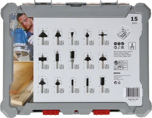 Bosch LEIKKURI-SARJA HM 6MM 15 OSAA