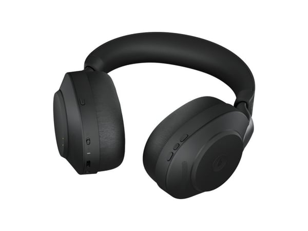 Jabra Evolve2 85 MS Stereo - Hodesett - full størrelse - Bluetooth - trådløs, kablet - aktiv støydemping - 3,5 mm jakk - lydisolerende - svart - Ce...