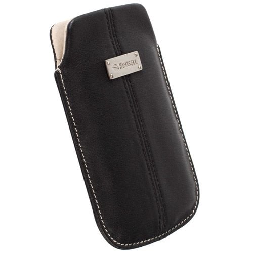 Krusell Luna Mobile Pouch 5XL - Påse för mobiltelefon - svart - för HTC One Max