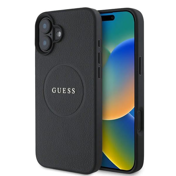 GUESS 3666339303501, Mobilskal, Apple, Apple iPhone 16, 16 cm (6.3"), Svart