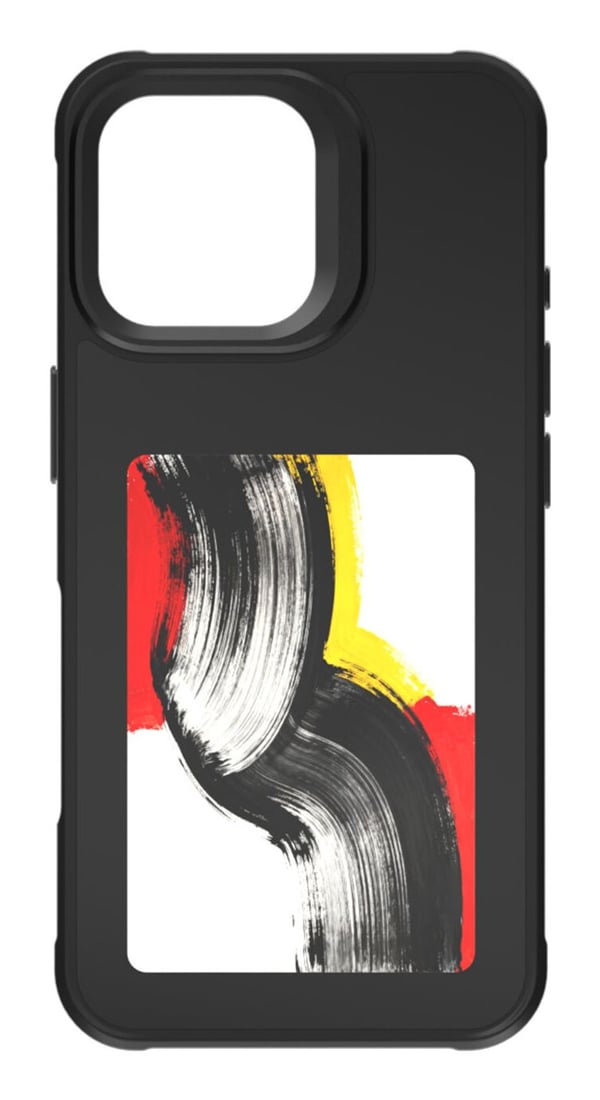 4smarts E-Ink, Mobilskal, Apple, iPhone 17, 16 cm (6.3"), Svart