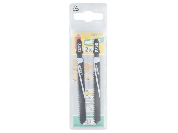 wolfcraft GmbH 8433000, Kuviosahanterä, Pehmeä puu, Runsashiilinen teräs (HCS), 7,5 cm, 2,5 mm, 4 cm