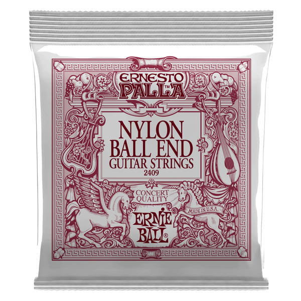 Ernie Ball 2409 Black & Gold Nylon Ball End strenge