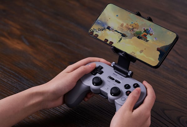 8Bitdo Pro 2, Gamepad, Nintendo Switch, Nintendo Switch Lite, PC, iOS, Analog/digital, Ledning & Trådløs, Bluetooth/USB, USB Type-C