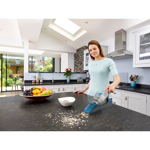 Black & Decker NVC215WA-QW, Kuiva, Hygieniasuodatin, 882 l/min, 65 dB, Pussiton, Sininen, Hopea