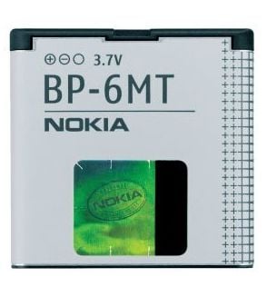 Nokia BP-6MT - Matkapuhelimen akku - Li-Ion - 1050 mAh - Nokia 6350, 6720 classic, E51, E51-2, Mural, N81, N82 - Nokia 6350, 6720 classic, E51, E51...