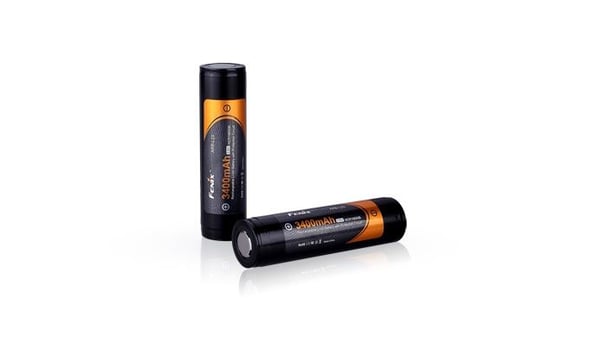 Fenix ARB-L2S, Rechargeable battery, Lithium-Ion (Li-Ion), 3,6 V, 3400 mAh, Svart, Oransje, 18,5 mm