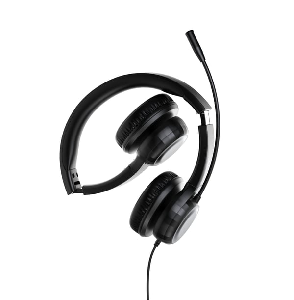 Acer AHW154 - Headset - fullstorlek - kabelansluten - svart